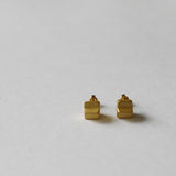 Matte Gold Stud Earrings