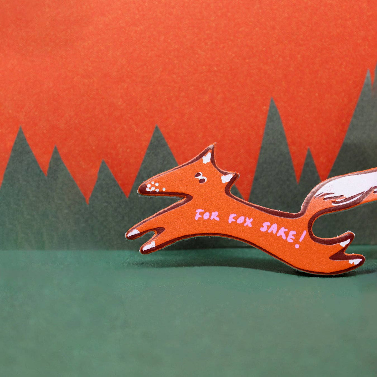 Leather For Fox Sake Key Fob