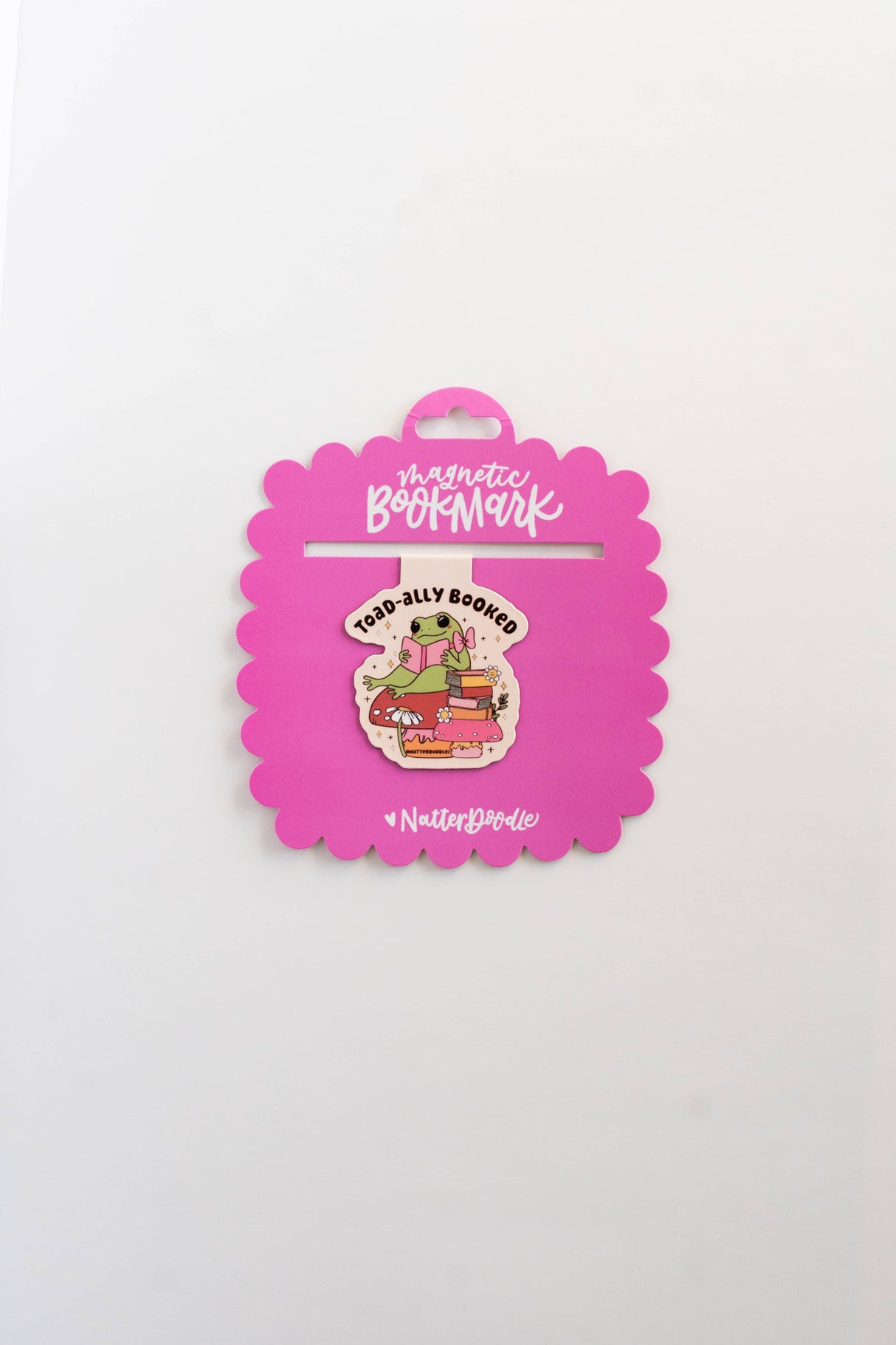 Toad-ally Booked Magnetic Bookmark