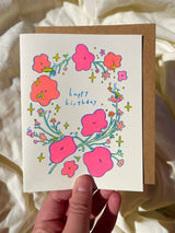 Little Bugs Risograph Birthday Card