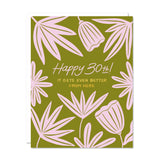 30th Birthday Greeting Card