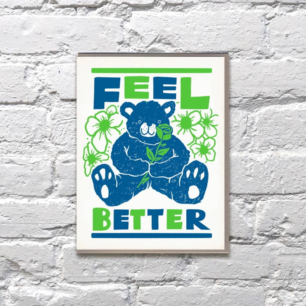 Feel Better Bear Greeting Card