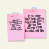 Proper Ladies Say Thanks Gift Bag