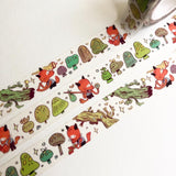 Mushroom Fox Collector Washi Tape