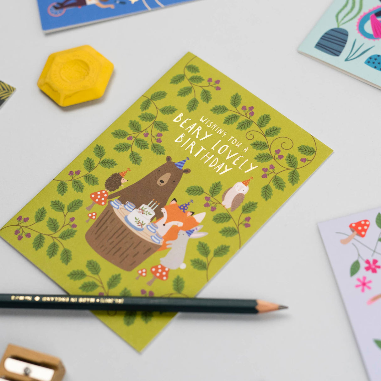 Woodland Party Birthday Card