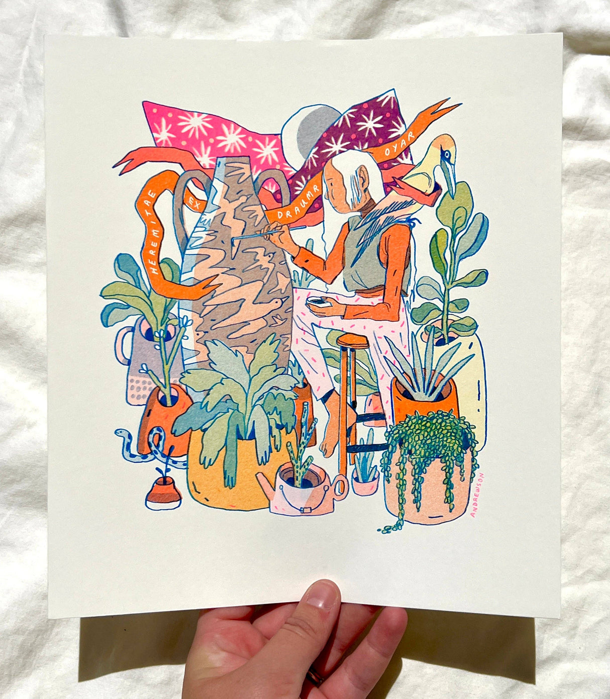 The Sculptor: Hermits of the Dream Islands Art Print