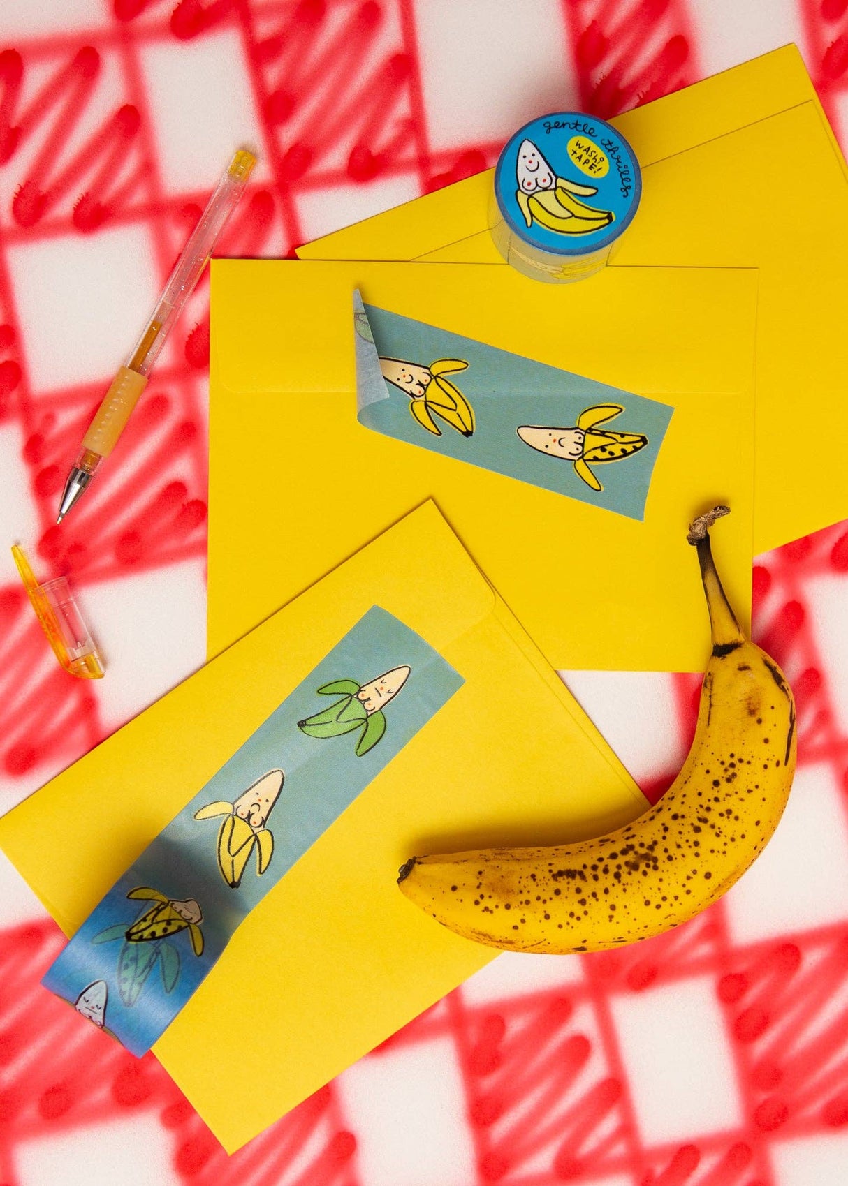 Banana Washi Tape by Gentle Thrills