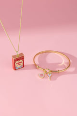 Sweethearts® Box Locket And Heart Charm Necklace