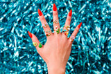 Maneater Shark Adjustable Ring 18k Gold