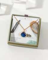 Bohemian Long Medallion Necklace - Kyanite