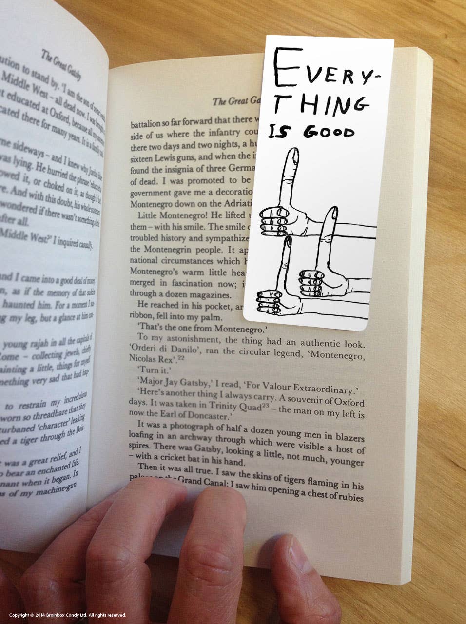 Everything Is Good Magnetic Bookmark by David Shrigley