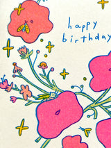 Little Bugs Risograph Birthday Card