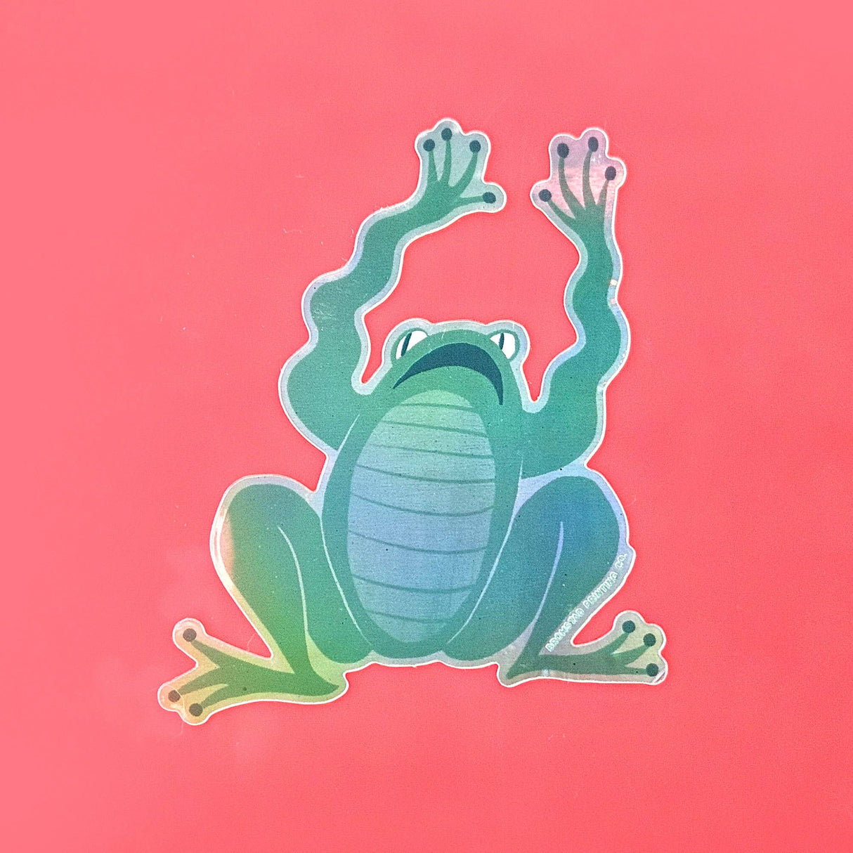 Panic Frog - Holographic Sticker