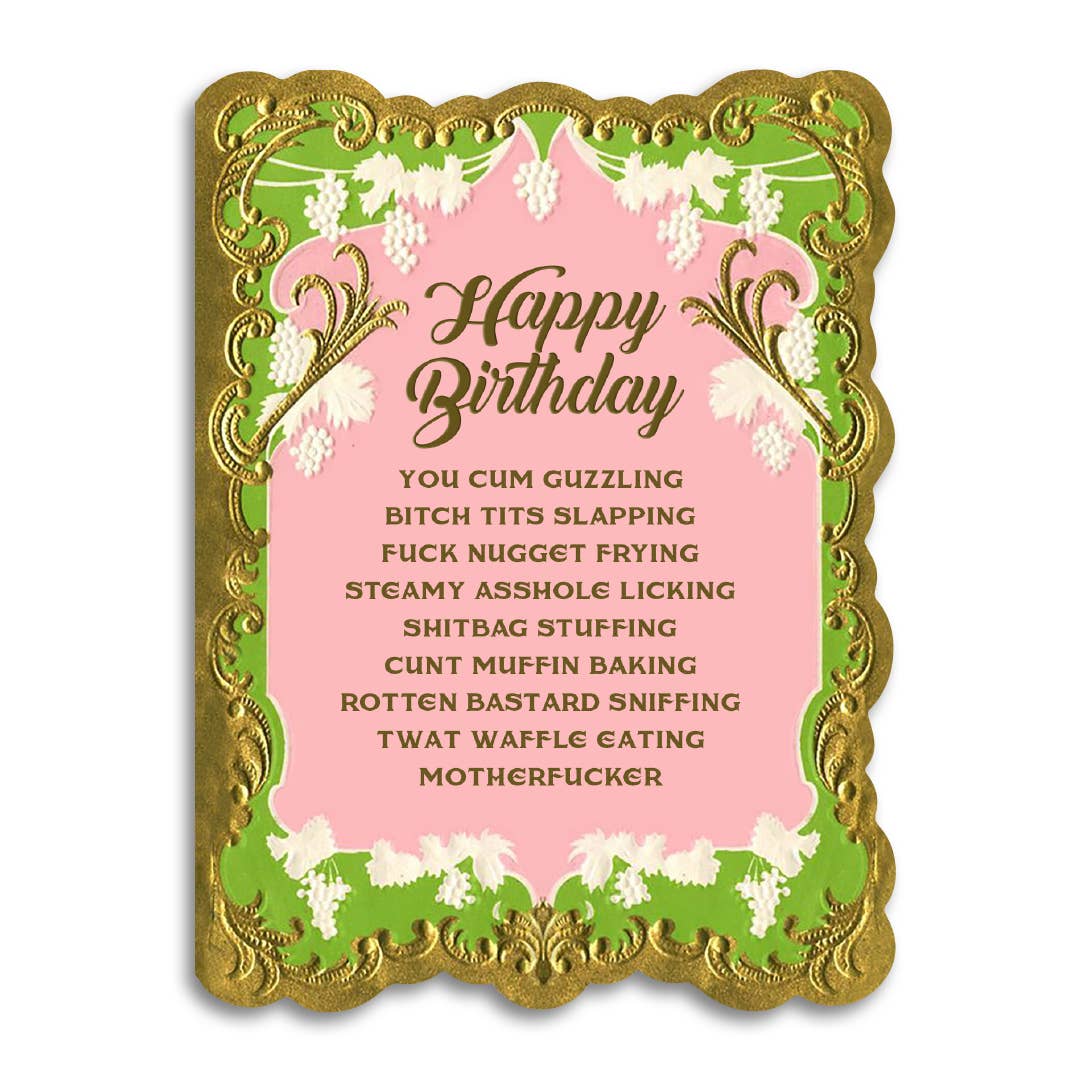 Dirty Happy Birthday Card