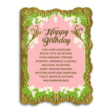 Dirty Happy Birthday Card