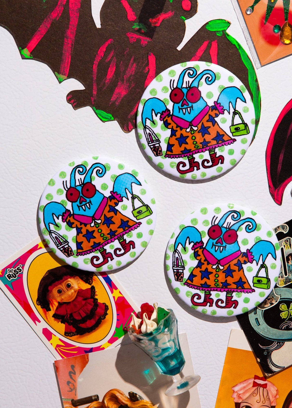 Boba Bat Magnet