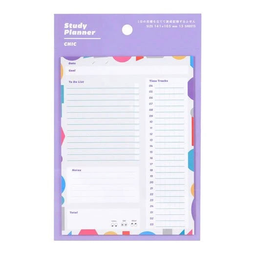 Study Planner Sticky Sheets