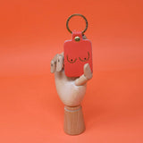 Leather Boobs Key Fob