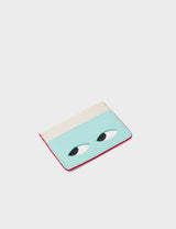 Filium Eggshell Blue Leather Cardholder - Eyes Engraved