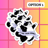 Funny Cat Mom Cats Waterproof Vinyl Sticker