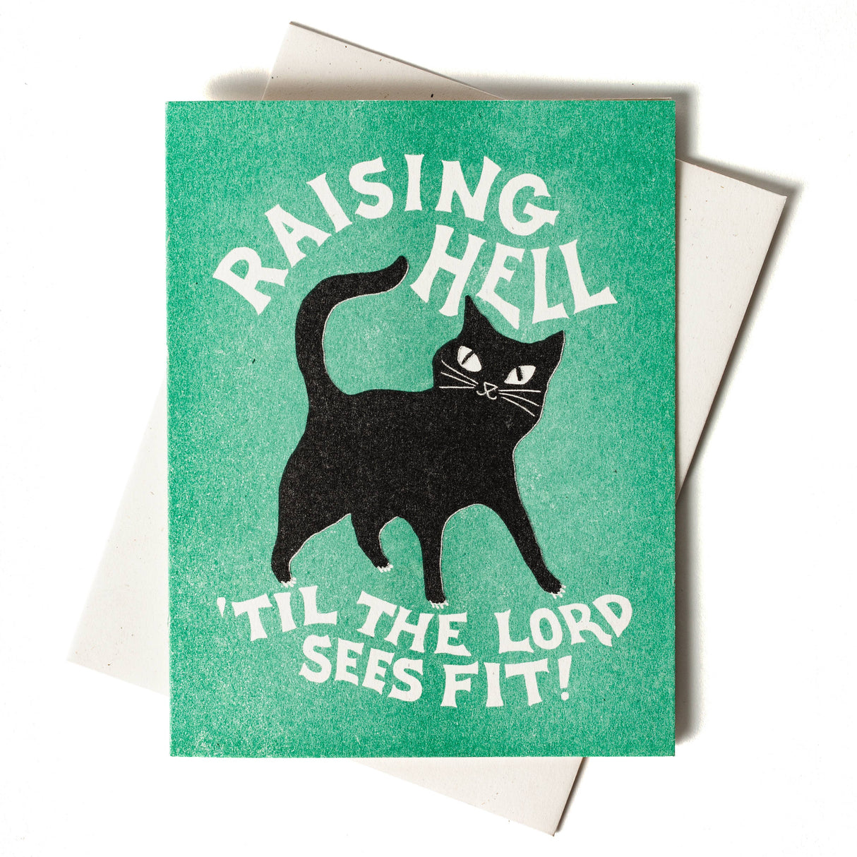 Raising Hell - Risograph Card