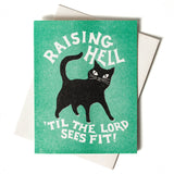 Raising Hell - Risograph Card