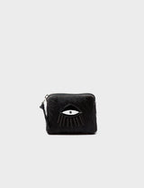 Fidencio Black Coin Pouch - Classic Eye Applique