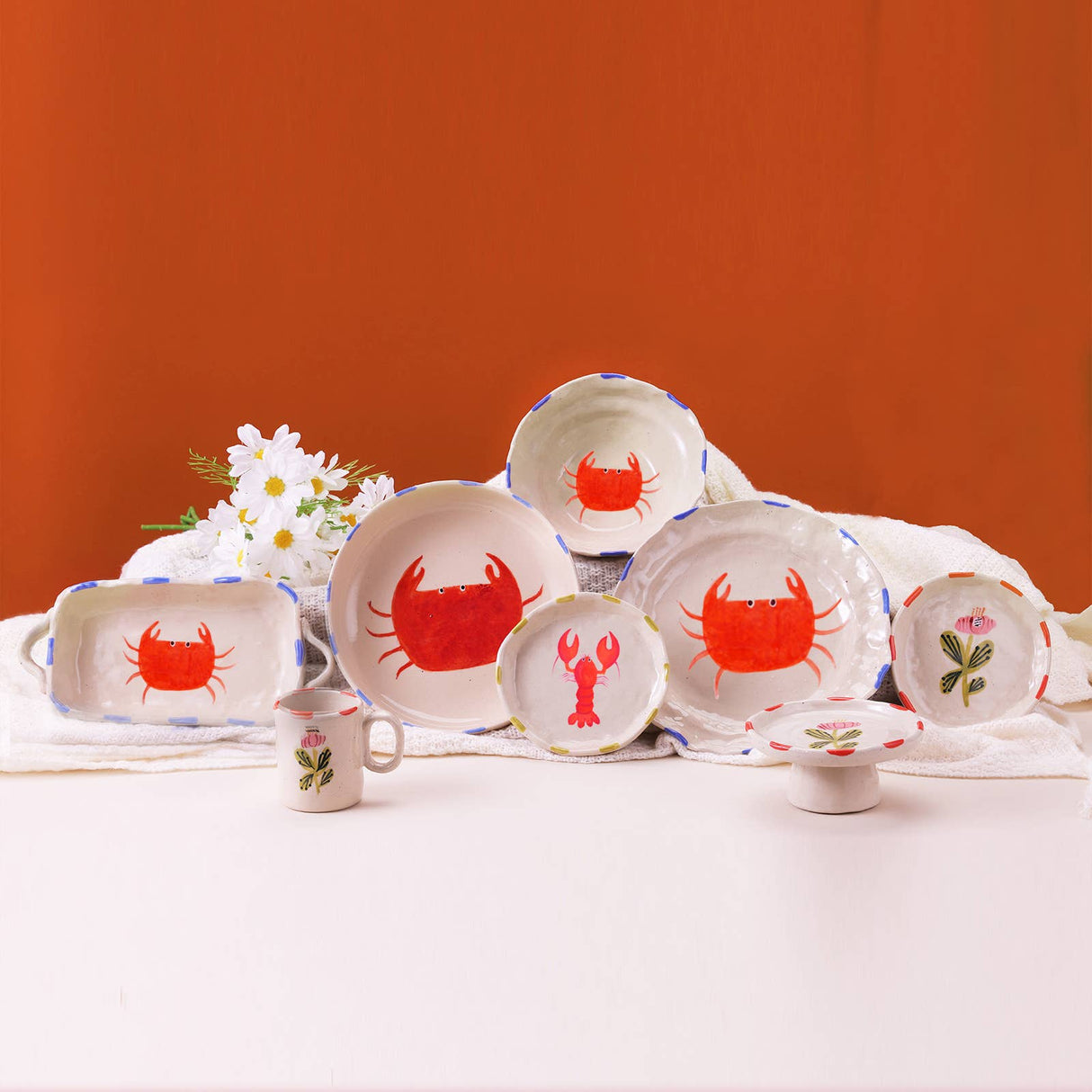 Mini Lobster Trinket Tray-Trinket Dish-Ceramic Tasting Bowl