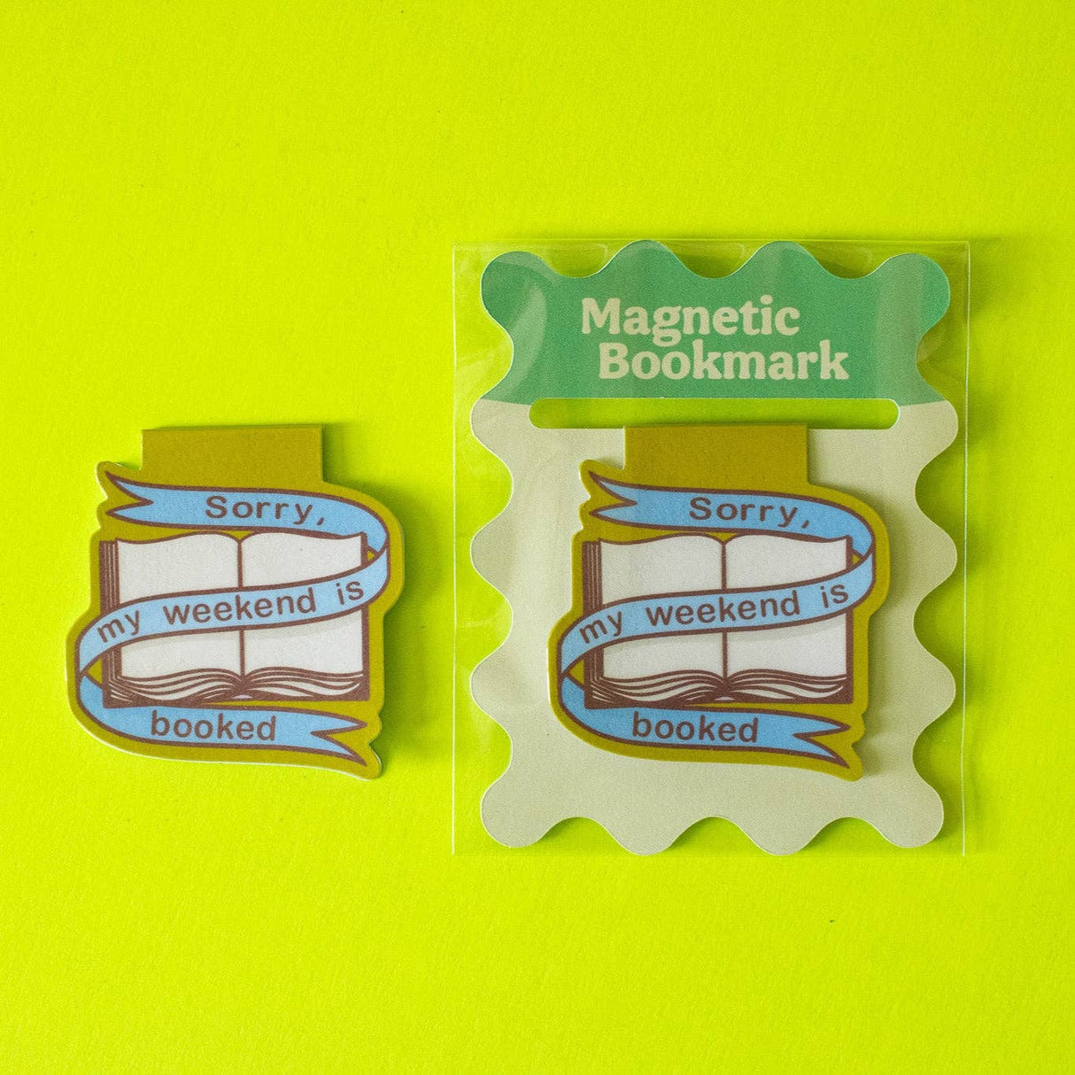 My Weekend is Booked Magnetic Bookmark | Bookish Gift