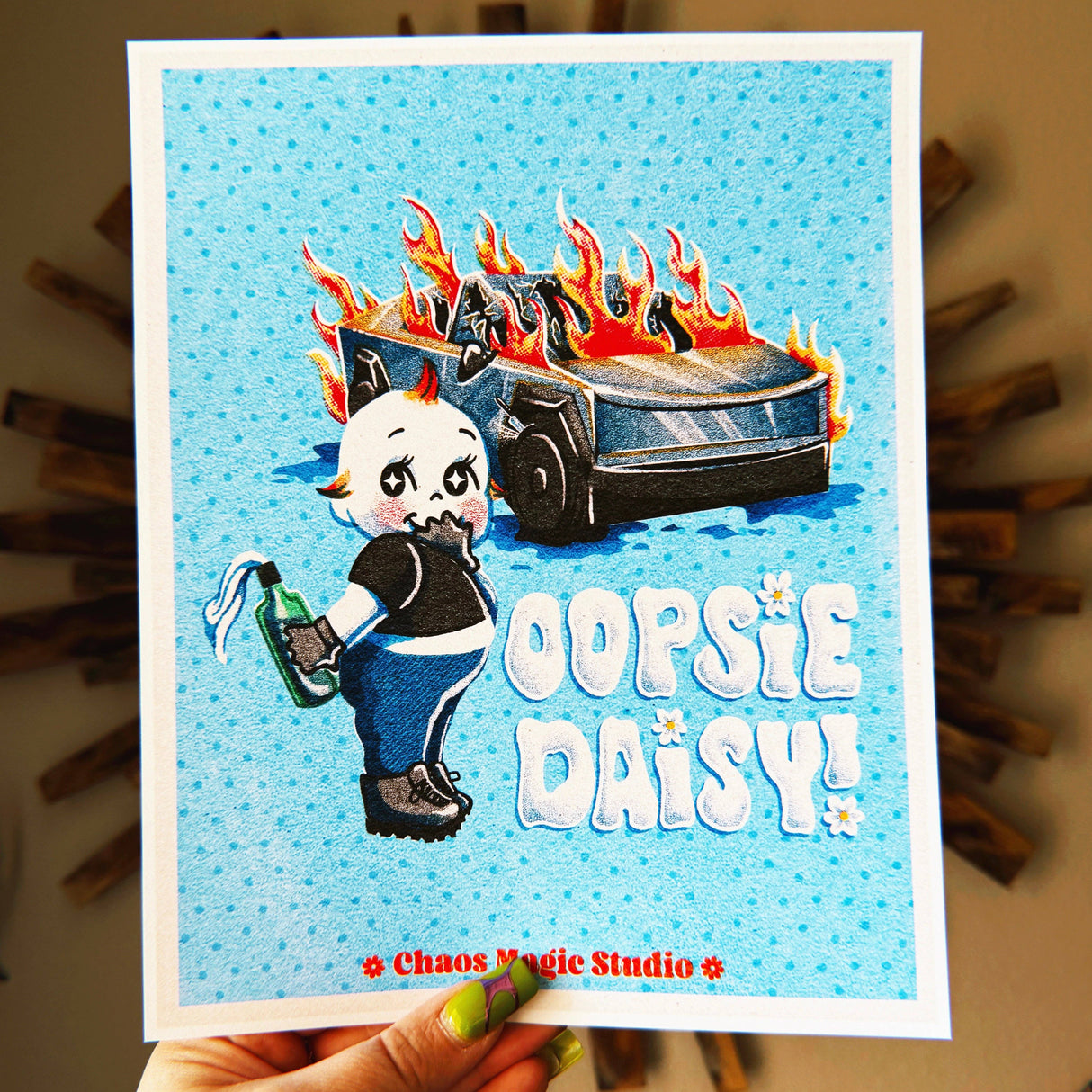 Oopsie Daisy! Art Print