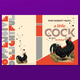 A Little Cock Birthday Card