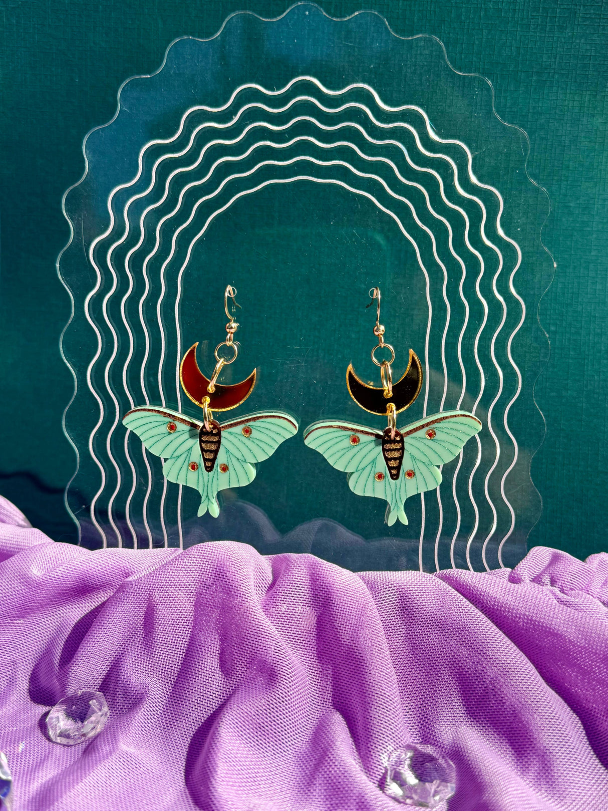 Lunar Moths Earrings