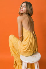 Marigold Tiered Maxi Dress