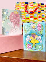 Ballerina Bee Spring Dance Birthday Card