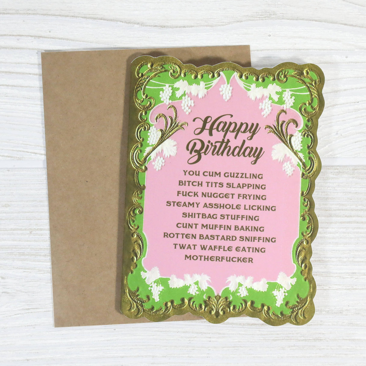 Dirty Happy Birthday Card