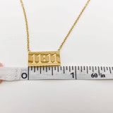 11:11 Charm Pendant Stainless Steel Necklace