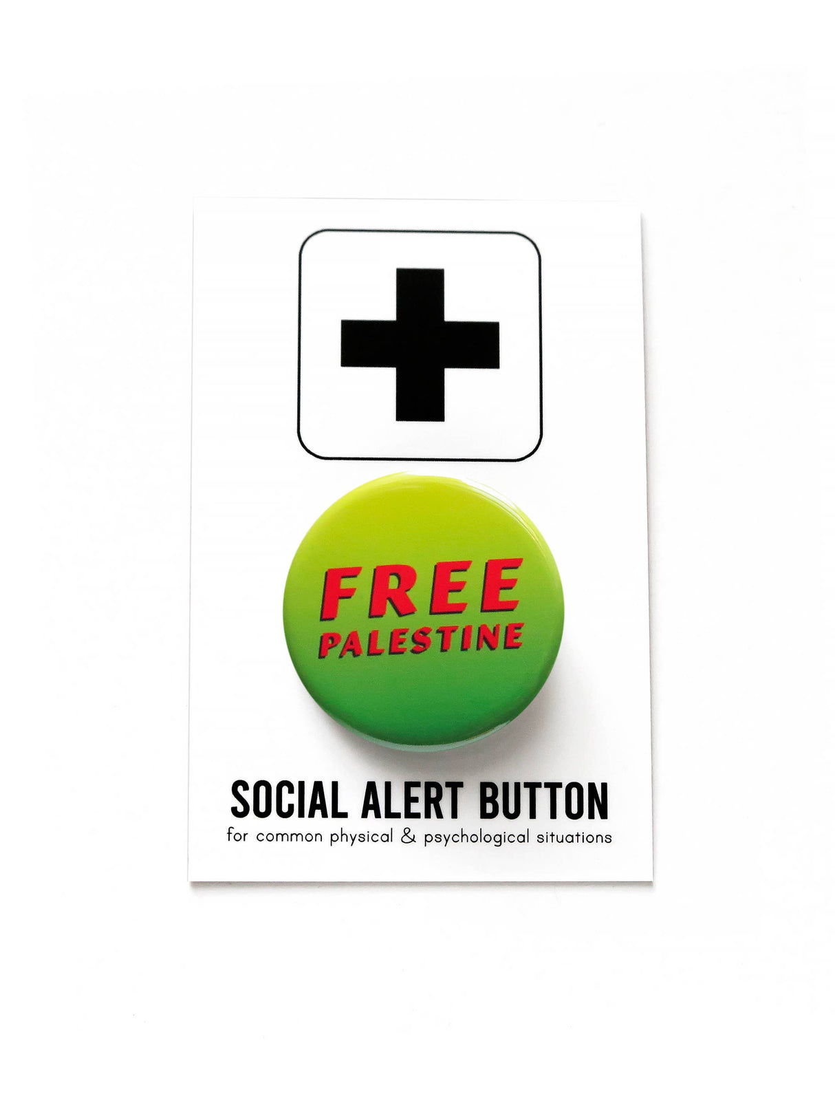 FREE PALESTINE Pin 1.25" Pinback Button Human Rights Pin