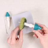 Blue Roundhead Needle Felting Kit