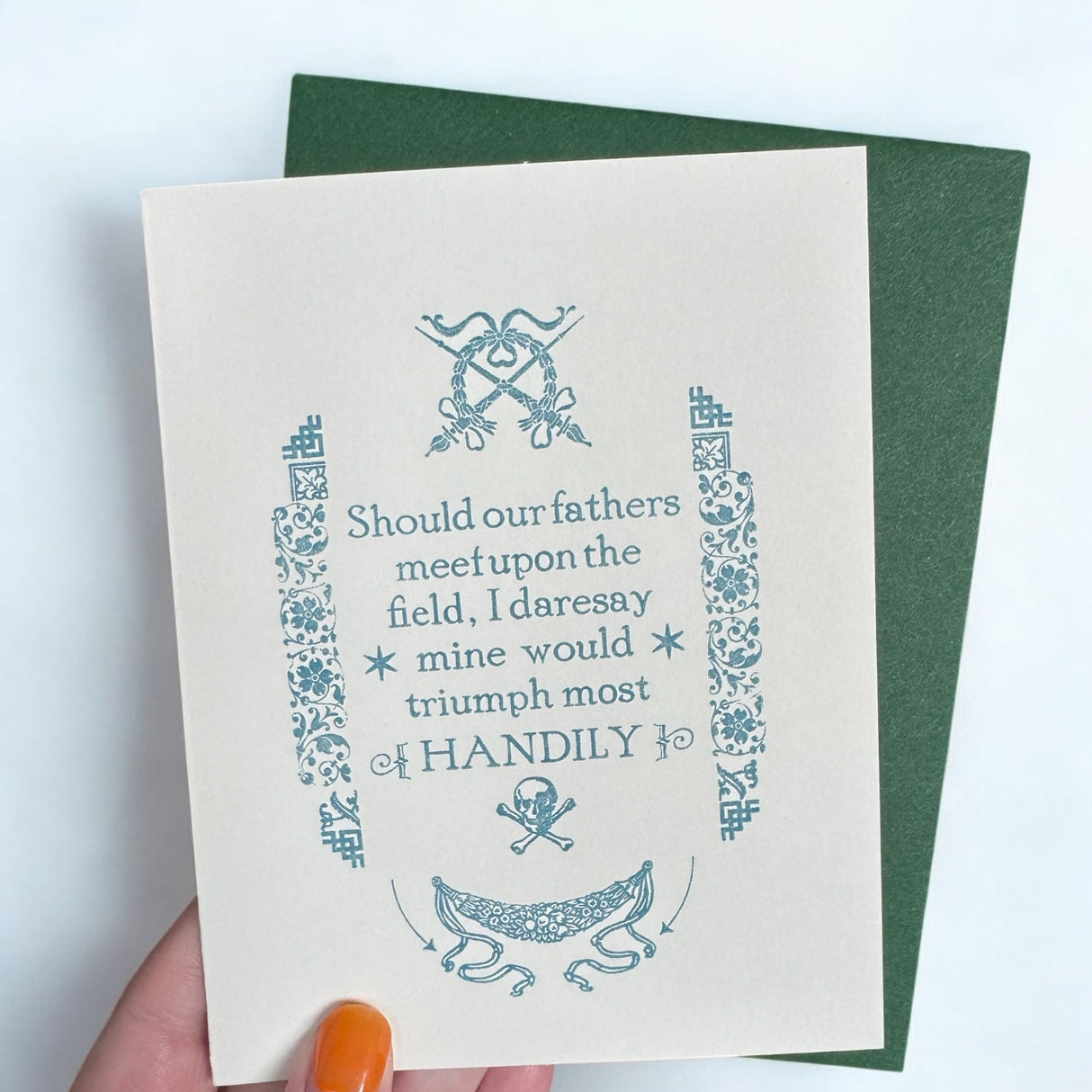 Should Our Fathers Meet Upon the Field Father's Day Card