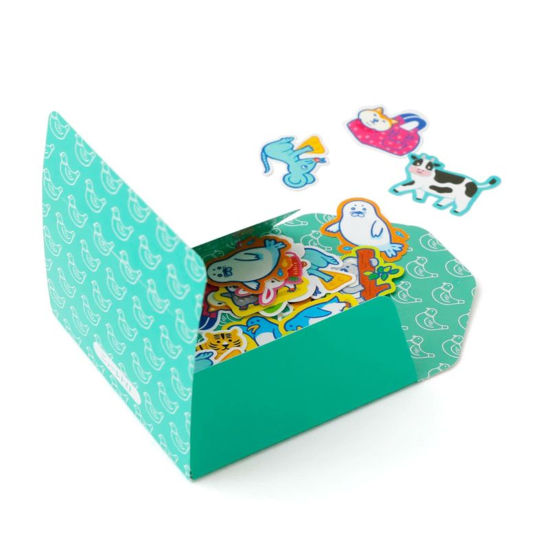 Laid Back Animals Flake Stickers