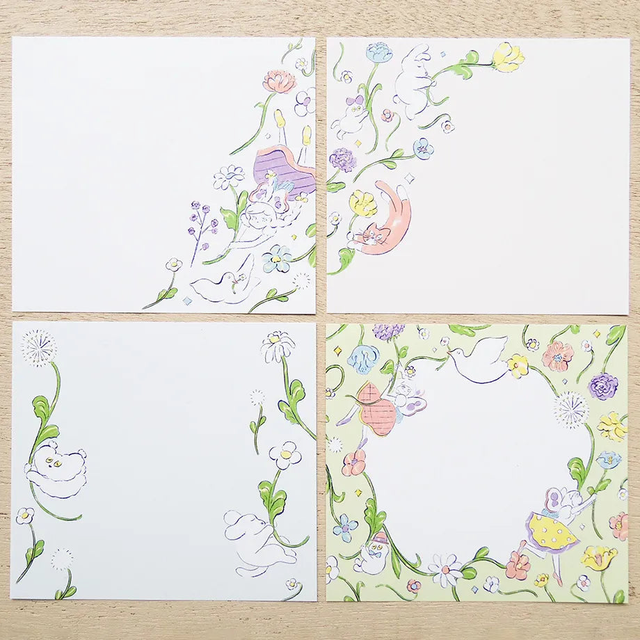 Everyone on the Harukaze Memo Block Pad Illustrated by Heisuke Kitazawa