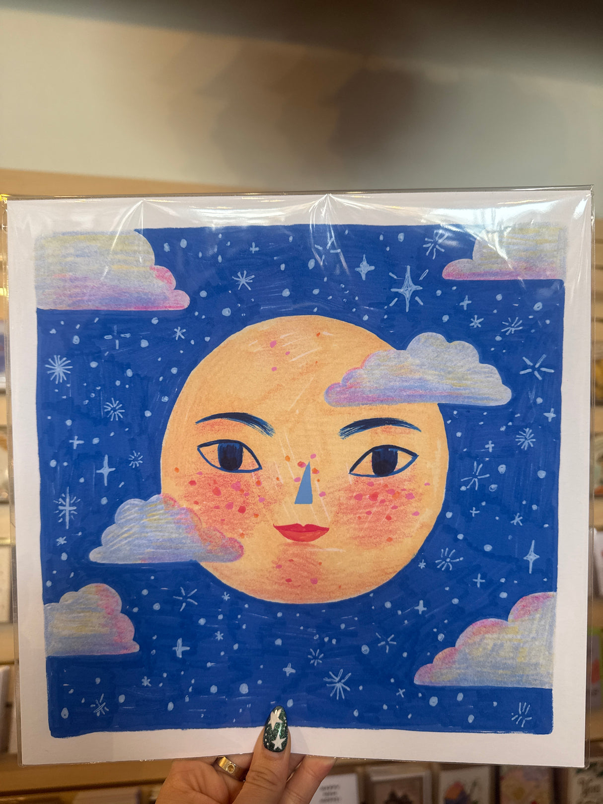 Pink Super Moon Art Print