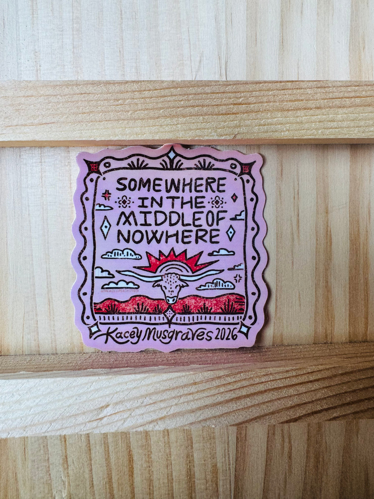 Somewhere in the middle Sticker