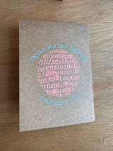 Joy is Resistance Screen printed Notebook