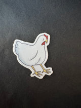 Blushing Hen Vinyl Sticker