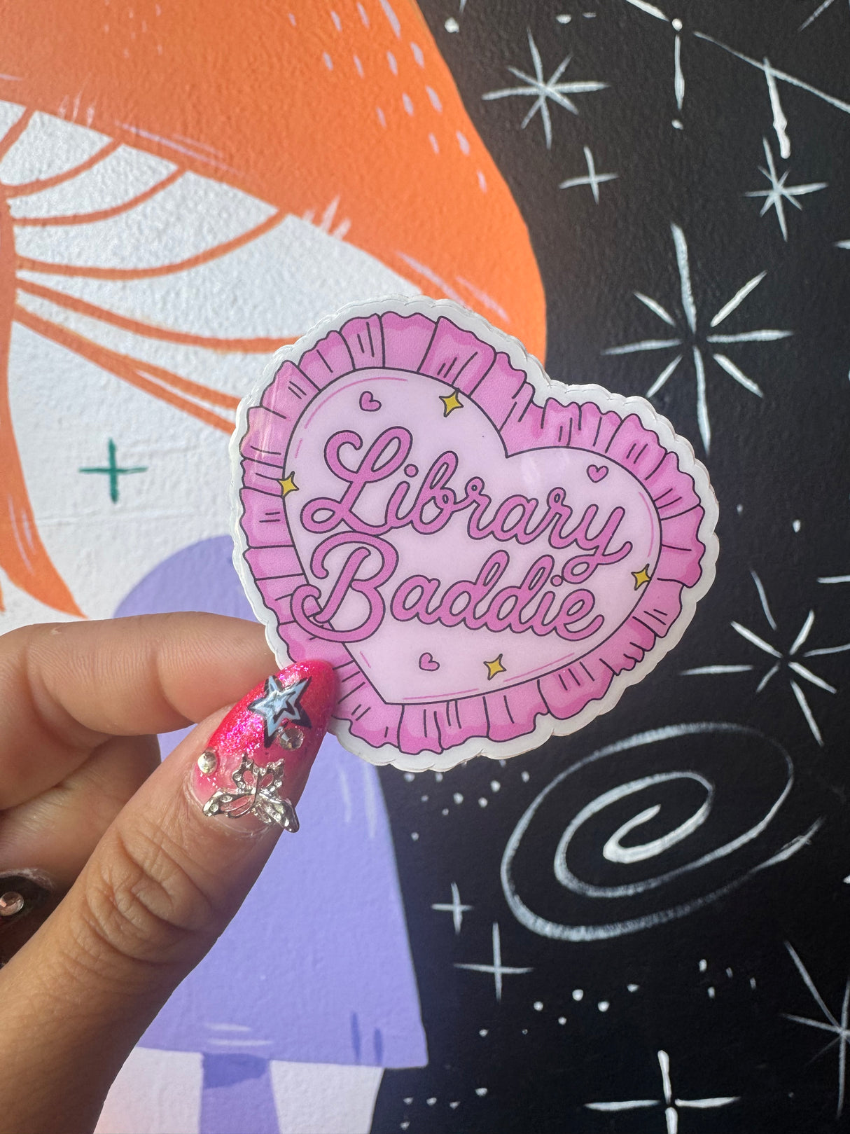 Library Baddie Sticker