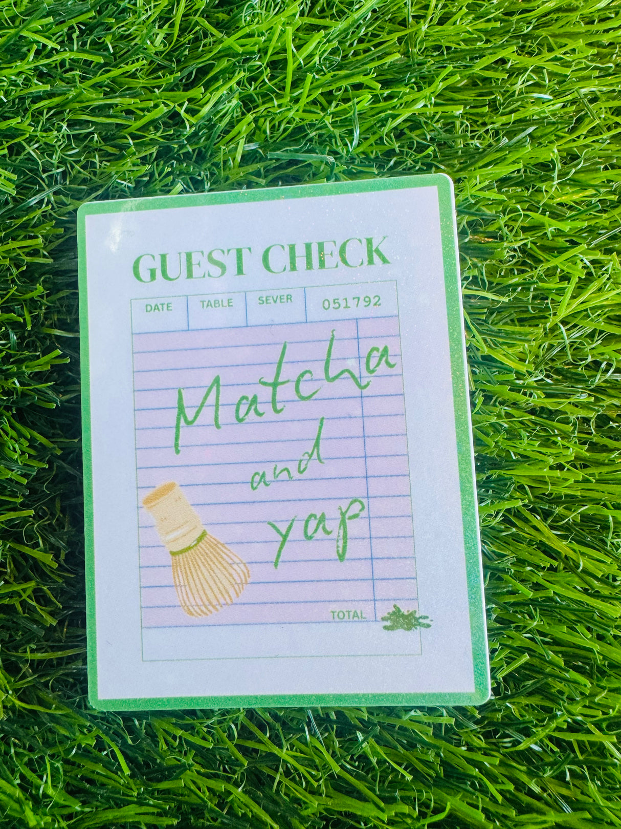 Matcha and Yap Sticker