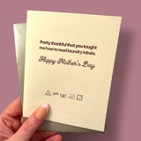 Laundry Labels Mother's Day Card