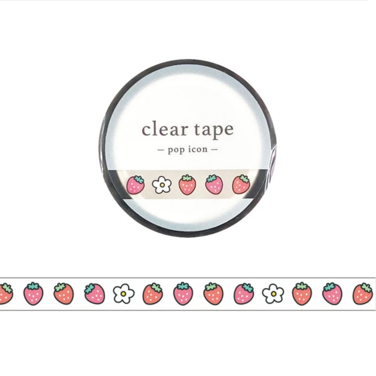 Pop Color Strawberry Clear Tape by Mind Wave