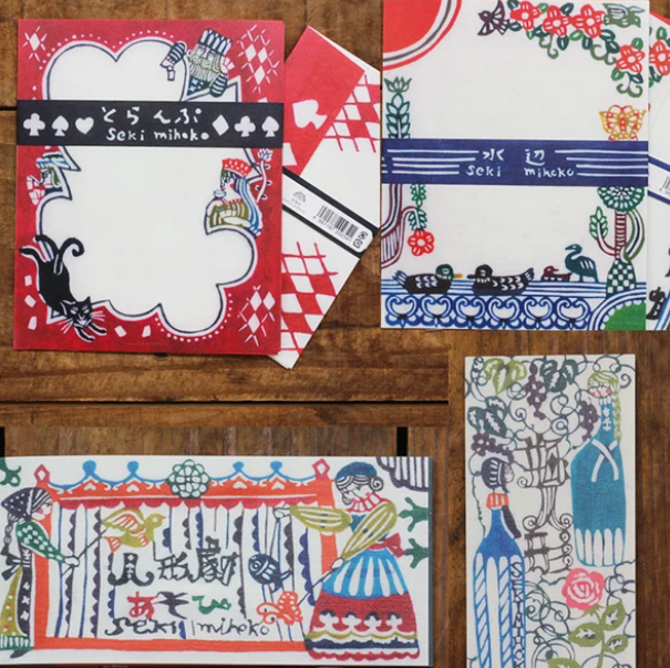 Japanese Mino Washi Letter Writing Set by Seki Mihoko